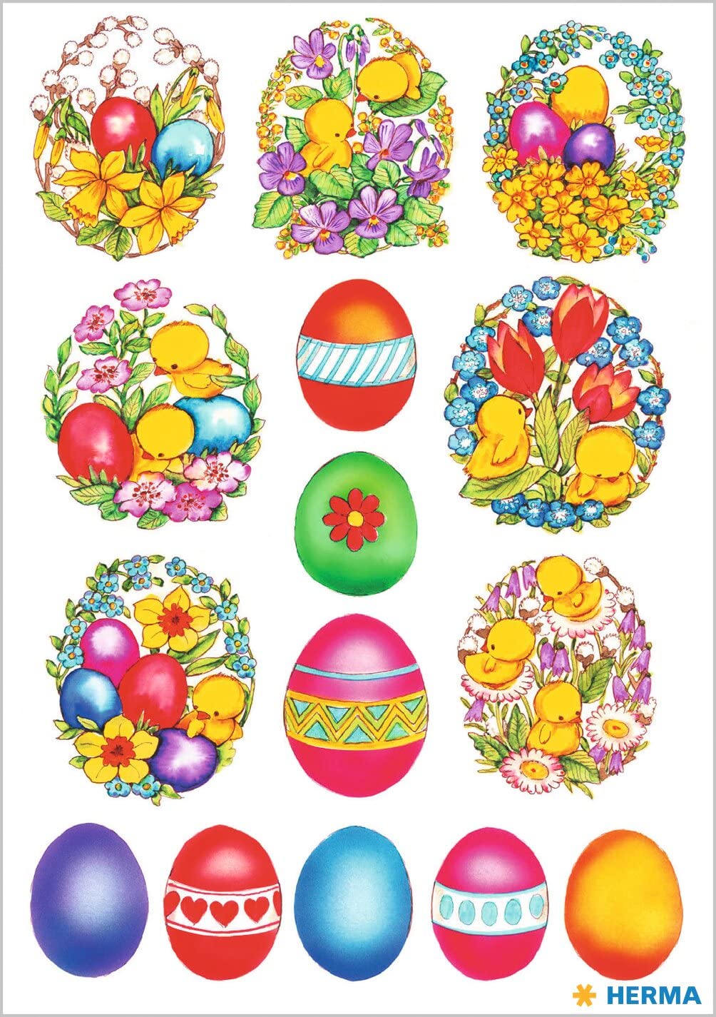 Nostalgische paasstickers met klassieke hazen - Clips & Paper Nostalgische paasstickers met klassieke hazen - Clips & Paper