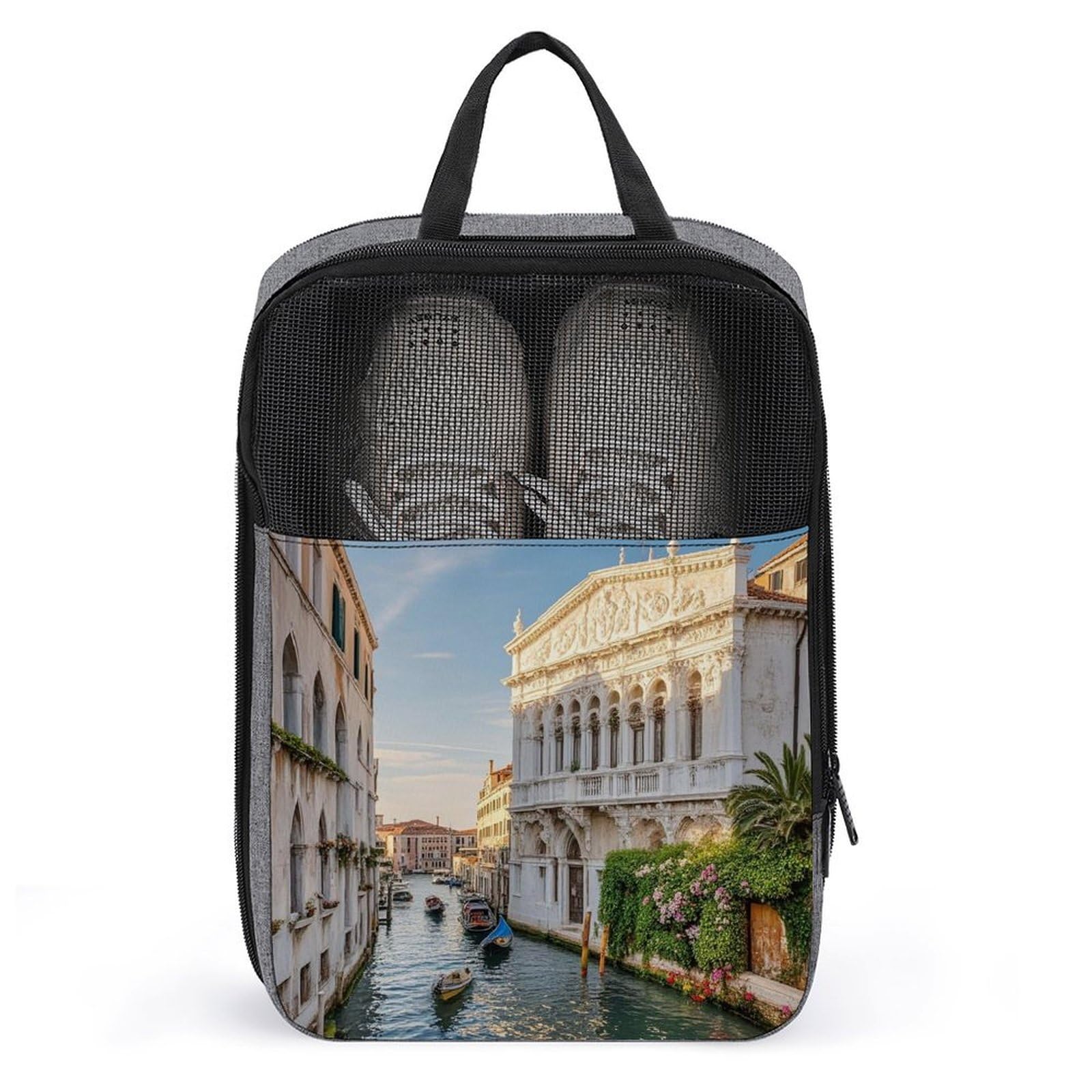 Bolsas de polvo para zapatos de golf con cremallera y tejido impermeable Old Buildings 7