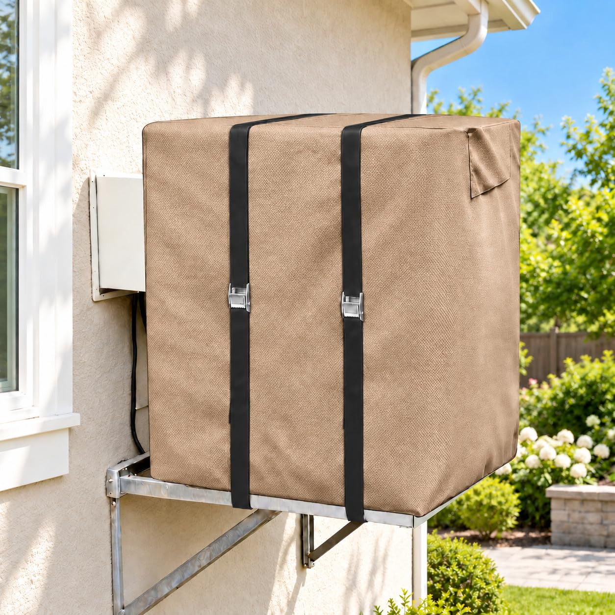 Side Draft Evaporative Cooler Cover for Swamp Cooler,34"Wx34"Dx36"H
