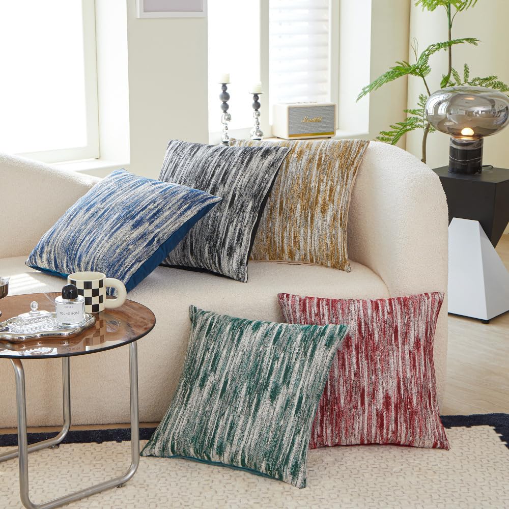 Almohada de Apoyo para la Espalda, Tejido Jacquard,Azul