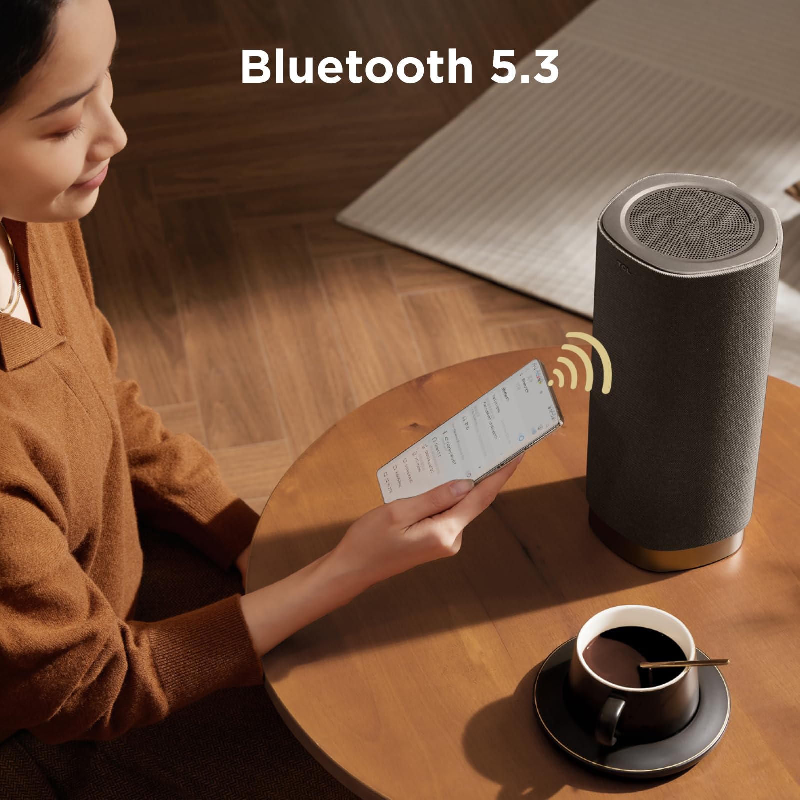 TCL Z100 Kabelloser Subwoofer für Immersiven 3D Heimkino-Sound, Dolby Atmos & Tiefer Bass - Ergänzung Z100 Speaker erforderlich - Platzsparendes Design & Flexible Platzierung