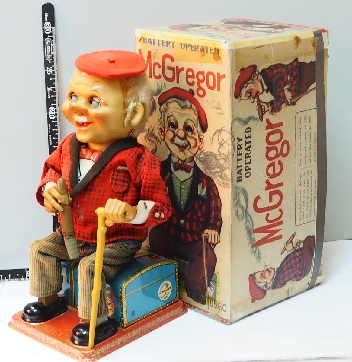 送料無料　1950年代 野村トーイマクレガータバコ おじいさん 日本製 稼働品 Amazon.co.jp: 野村トーイ【McGregor マクレガー 喫煙タバコ