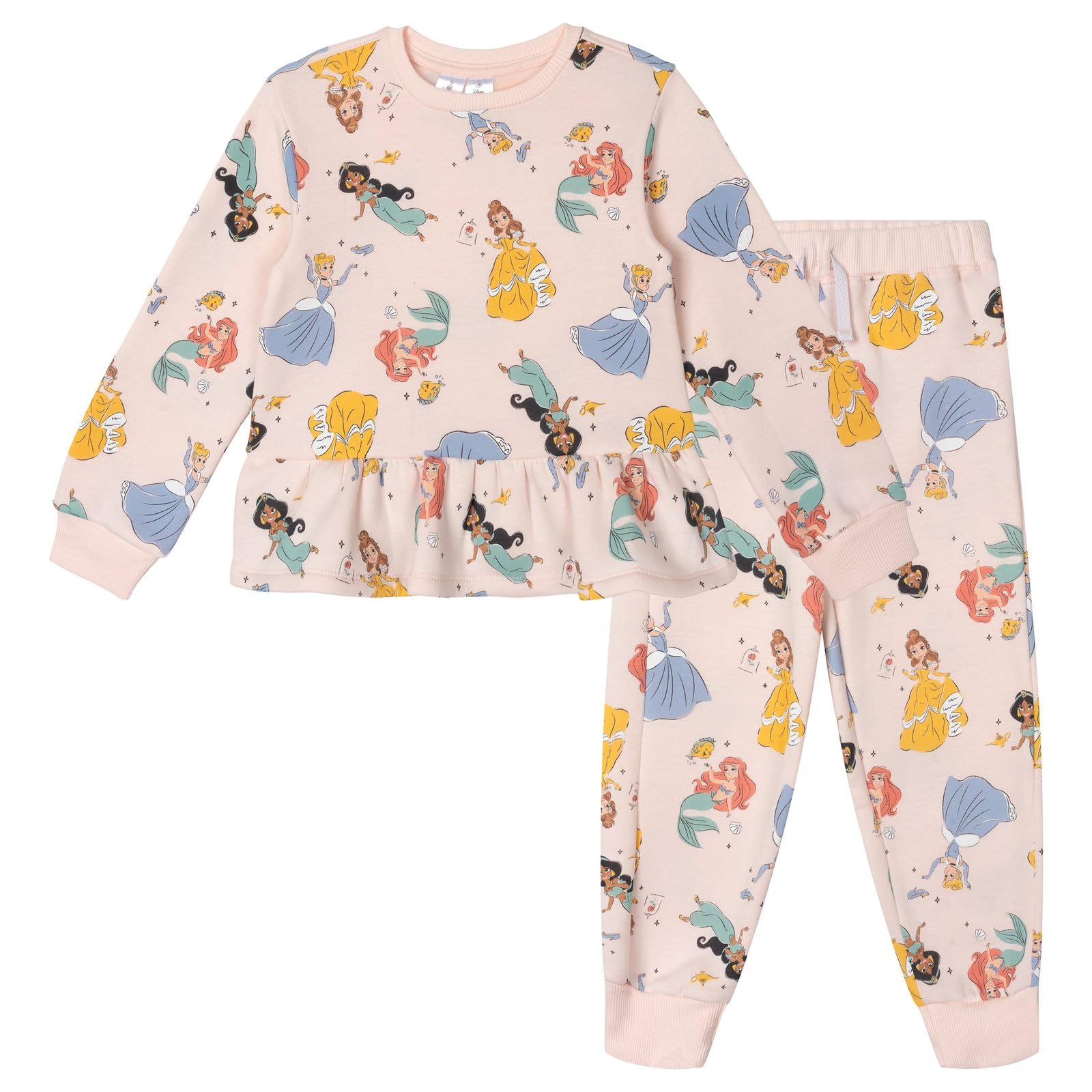 Disney Girls' Fleece Sweatshirt and Pants Set for Baby &amp; Kids