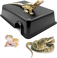 Vista 1 de Caja para reptil, para ocultarse, Negro