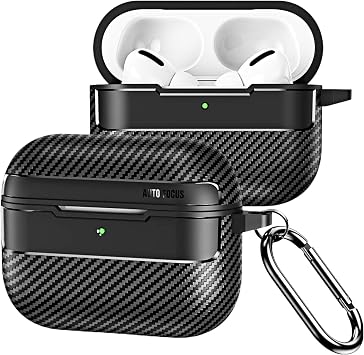 AirPods Pro 3. Nesil Uyumlu Karbon Fiber Hybrid Polymer Technology Premium Kulakl k K l f  Siyah