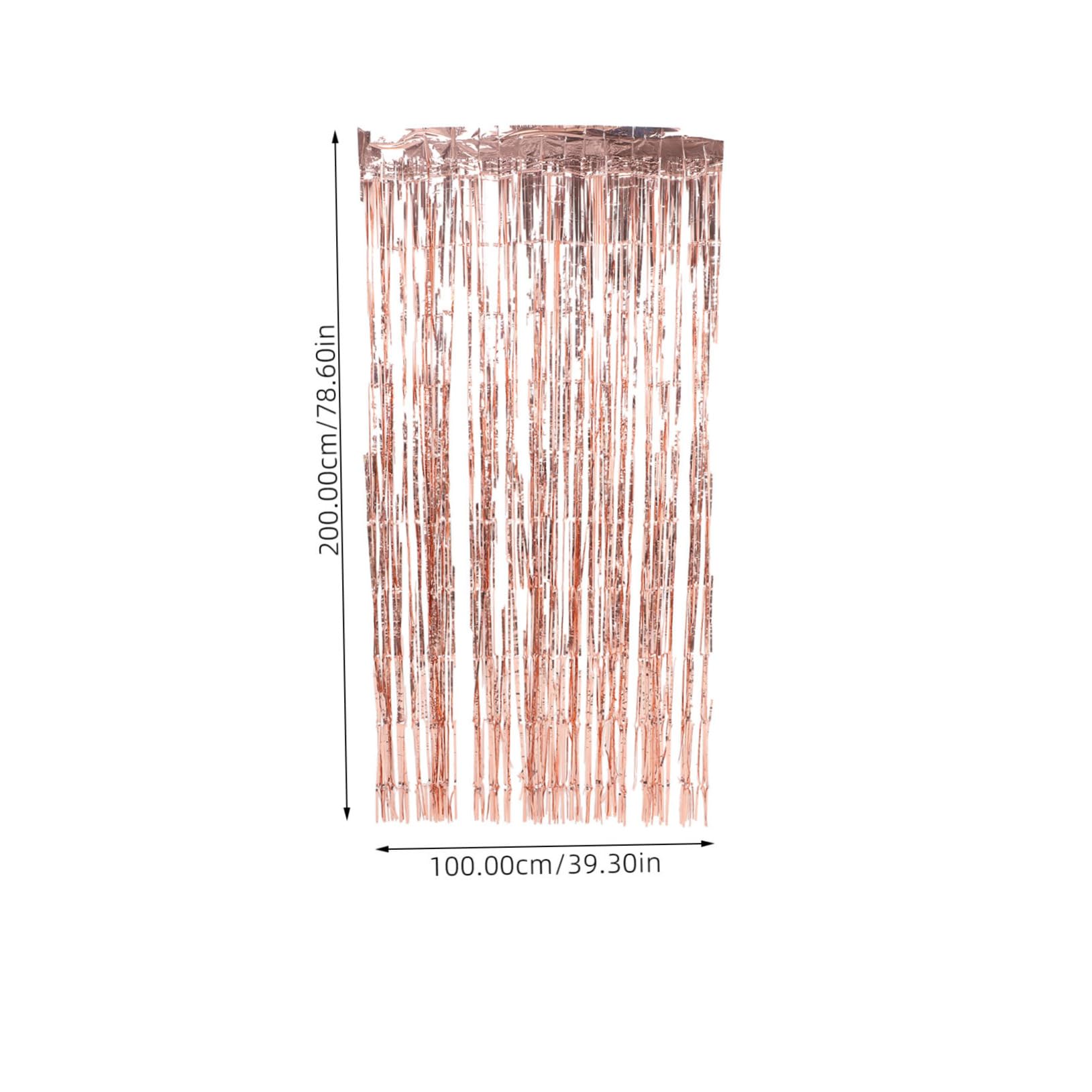 OFFSCH Glow Birthday Backdrop Tinsel Foil Curtains Fringe for Unique Party Decorations