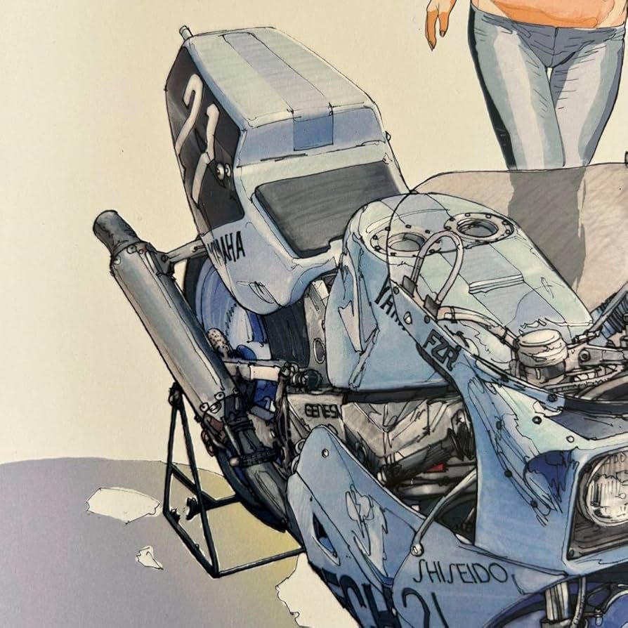 Amazon.co.jp: バイク乗りの方 東本昌平 切り抜きイラスト38 A4