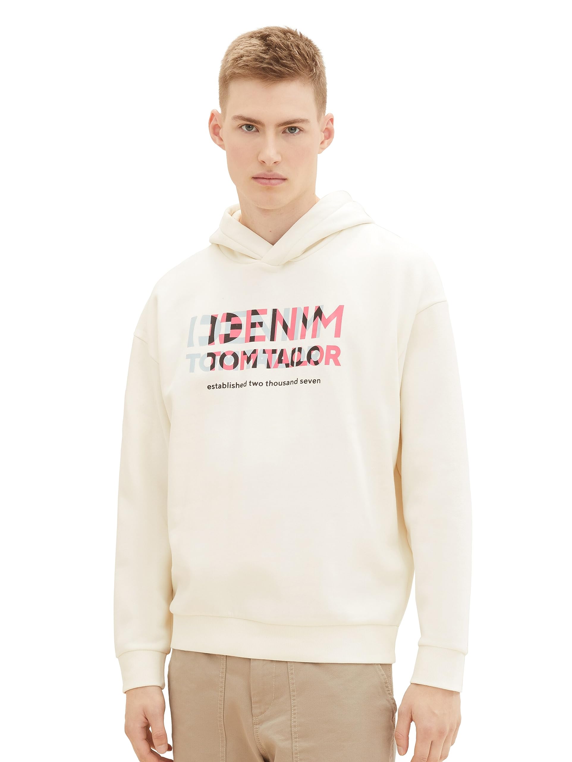 TOM TAILOR Denim 1043955 Maglia di Tuta, 29999-Black, XS Uomo