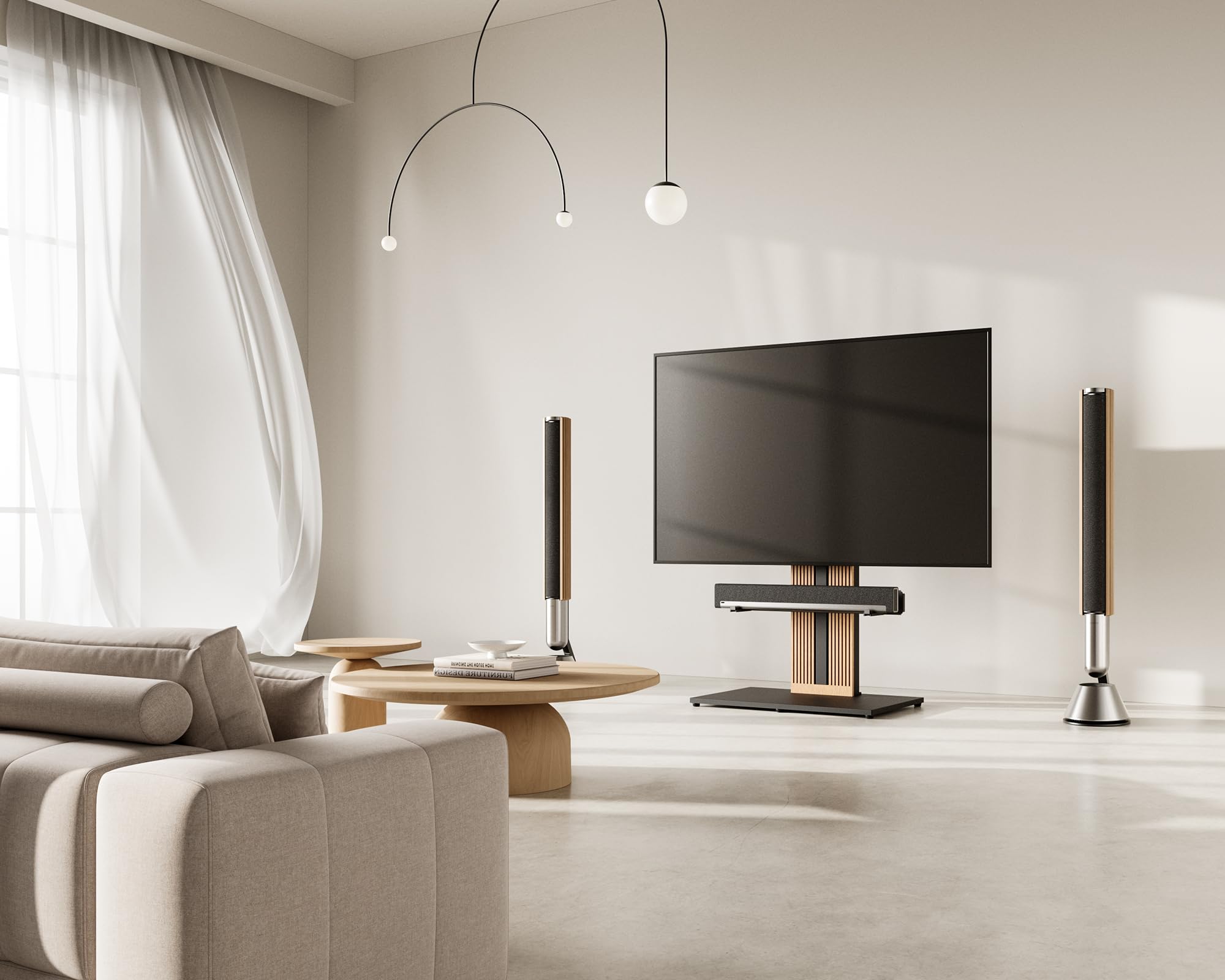 FITUEYES Design Supporto per Soundbar, Adatto per I Supporti TV Delle Serie Zen e Cantor, Staffa per Soundbar Regolabile Fino a 6,5 kg, Dotata di Cuscinetti Antiscivolo in EV.