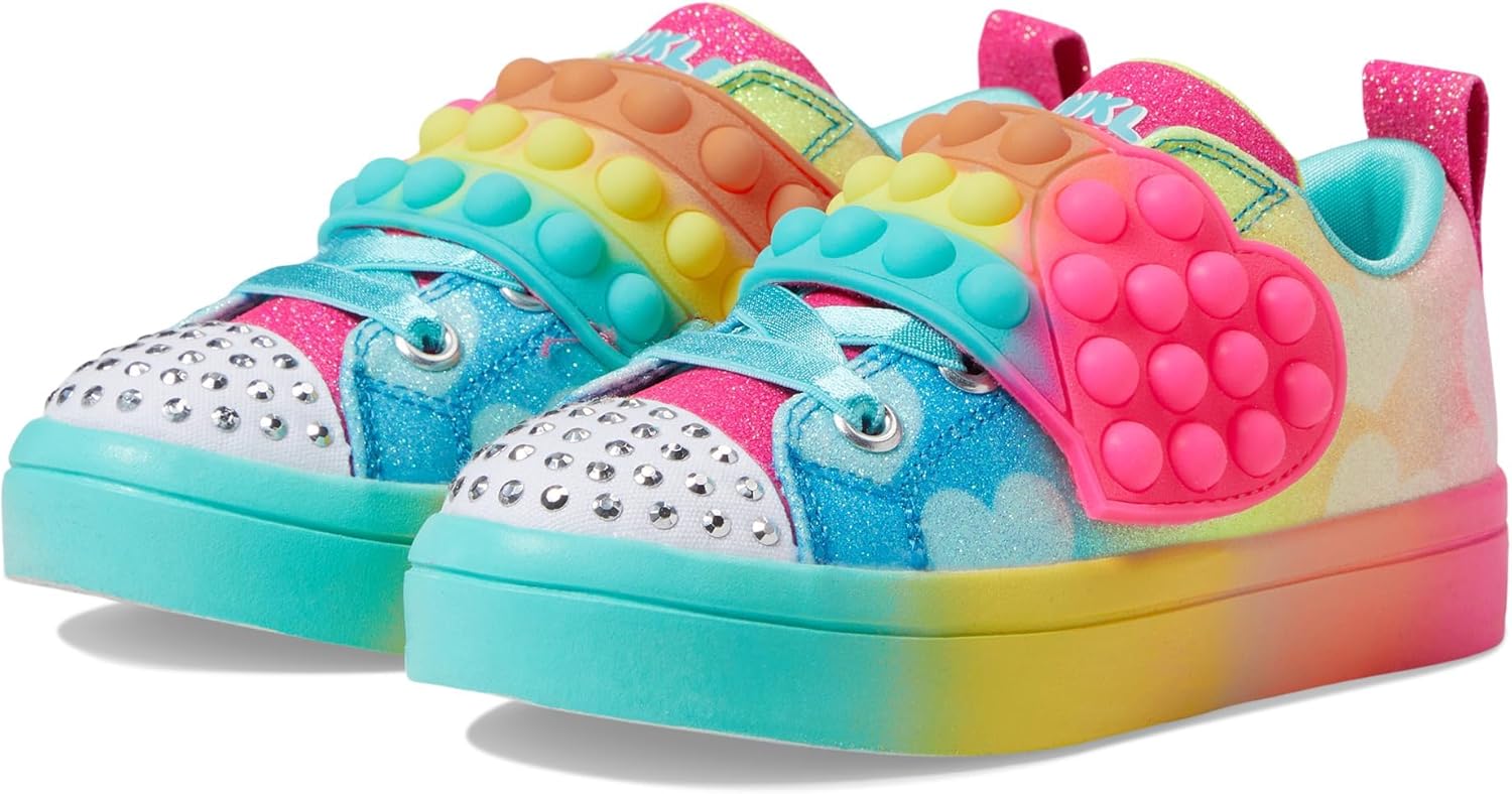 Skechers Kids Girls Twinkle Toes TWI-Lites 2.0-Heart Pops Sneaker