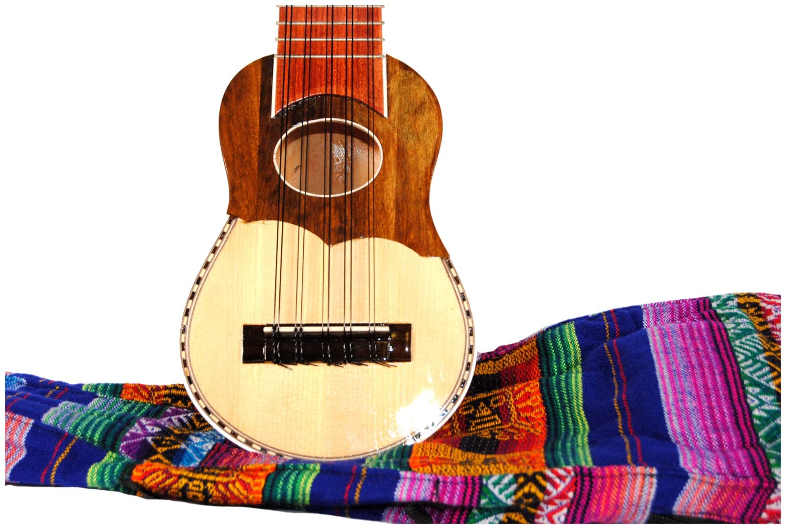 Walaychayo Hualaycho Charango, 10-saitig, inkl. traditionellem Aguayo-Etui
