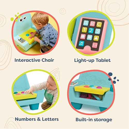 Miniatura 5 de B. toys - B. play- Silla musical interactiva- Pequeños aprendices - Juguete de desarrollo para niños - Silla para niños pequeños con tableta