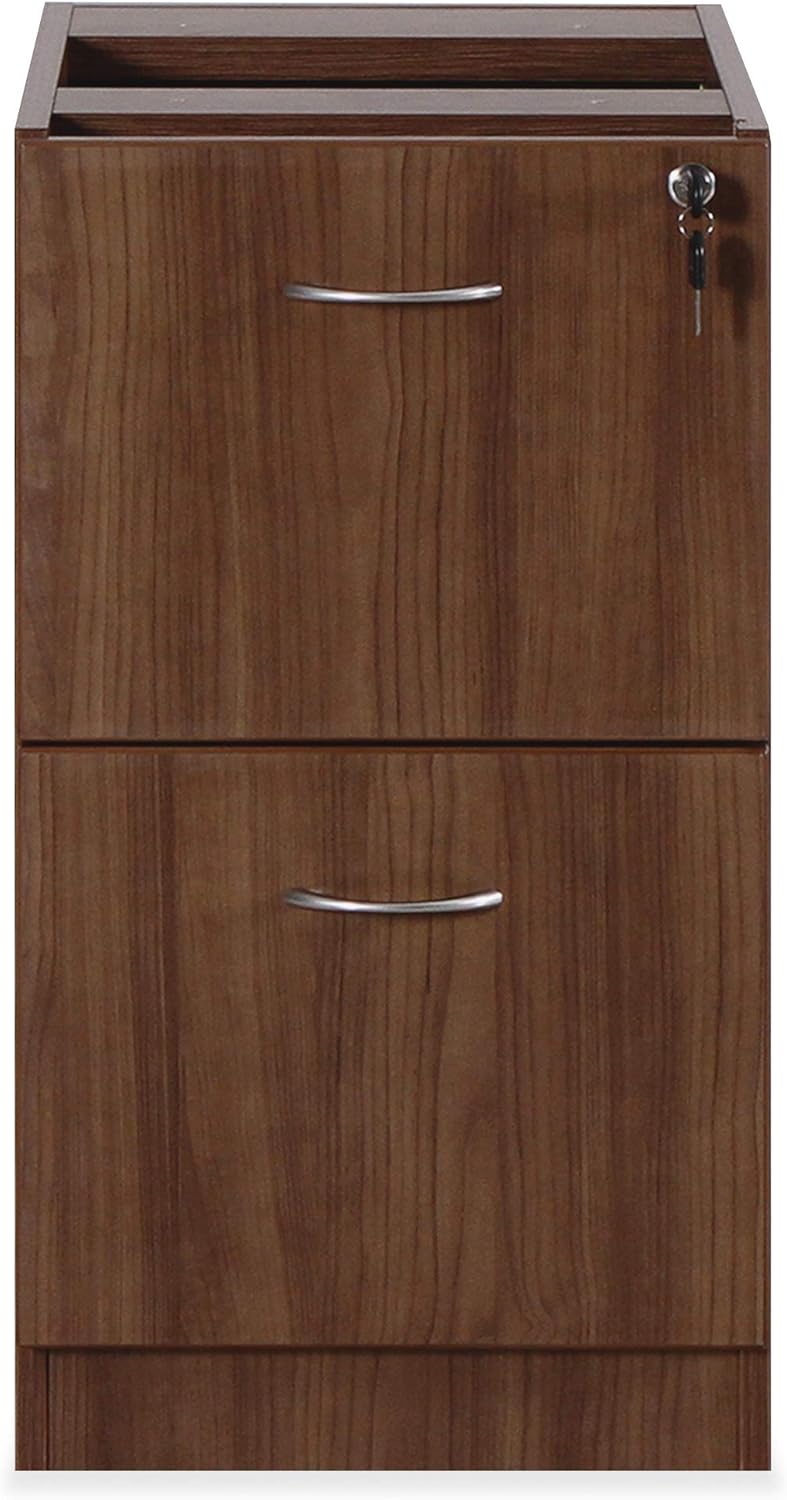 Lorell Essentials Series Walnut Hanging Pedestal