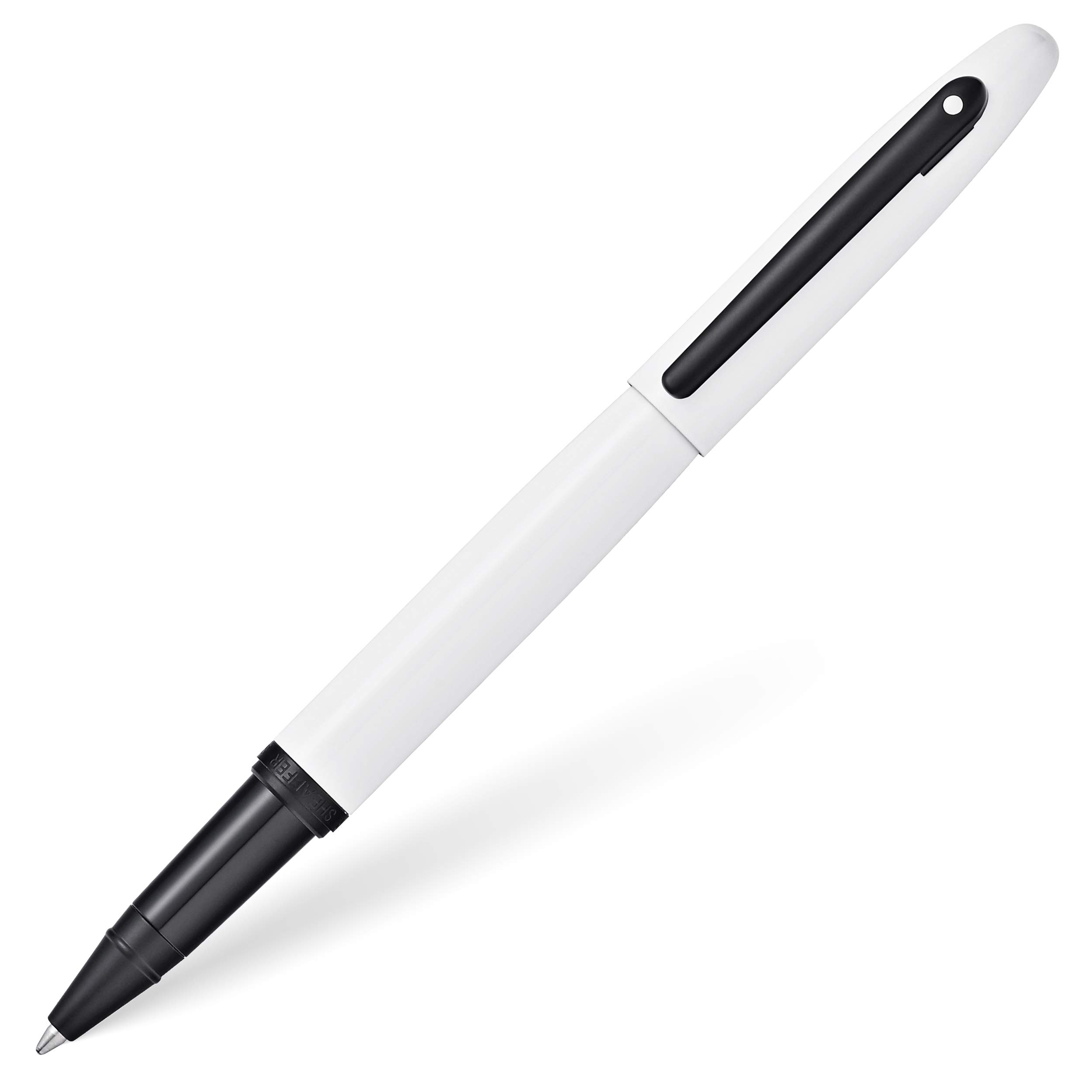 Roller Sheaffer VFM blanc écriture fluide sans bavure pour gaucher et droitier