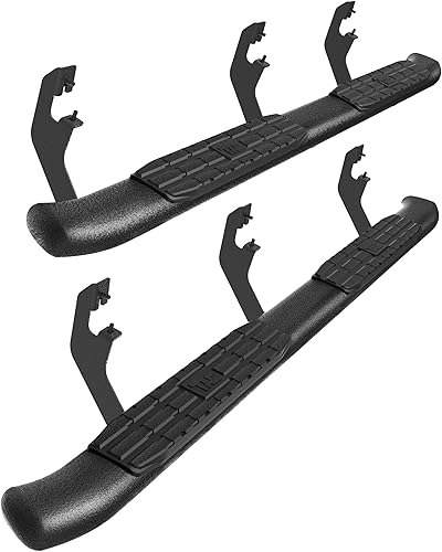 Miniatura 10 de TAC - Estribos de francotirador compatibles con Chevy ColoradoGMC Canyon Crew Cab 2015-2024, camioneta Pickup de 4 pulgadas, textura fina, escalones