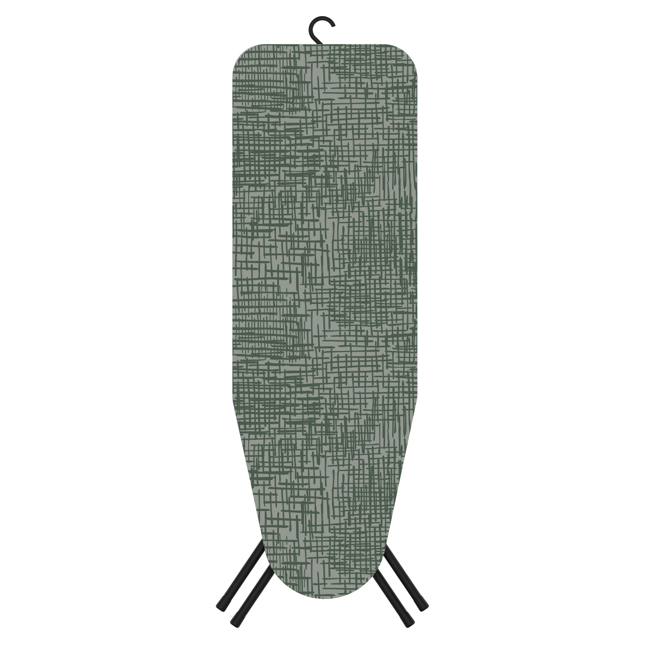 Rörets Bolt Black Tabla de Planchar - Diseño Plegable con Cierre de Seguridad, Función de Suspensión y Funda de Algodón con Certificado Oeko-Tex - 38 x 112 cm