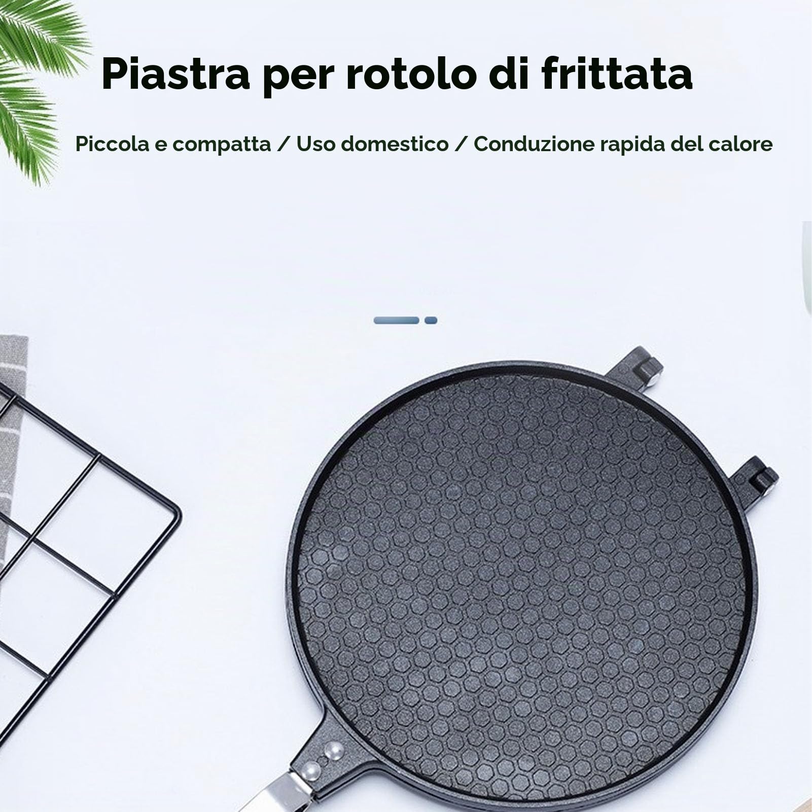 Macchina per Cono di Cialda, 16,5 cm Waffle Cone Maker in Lega di Alluminio, Macchina per Cono Gelato Rotolo di Uova Crepe Pan