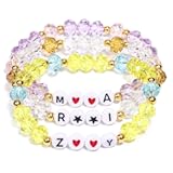 AICase for Kpop Merch Cosplay Inspired Bracelets 3 Pcs Stackable Stretch Friendship Beaded Crystal Bracelets for k pop Outfit Costume Merchandise Jewelry Gifts for Fans Women Christmas Stocking_70
