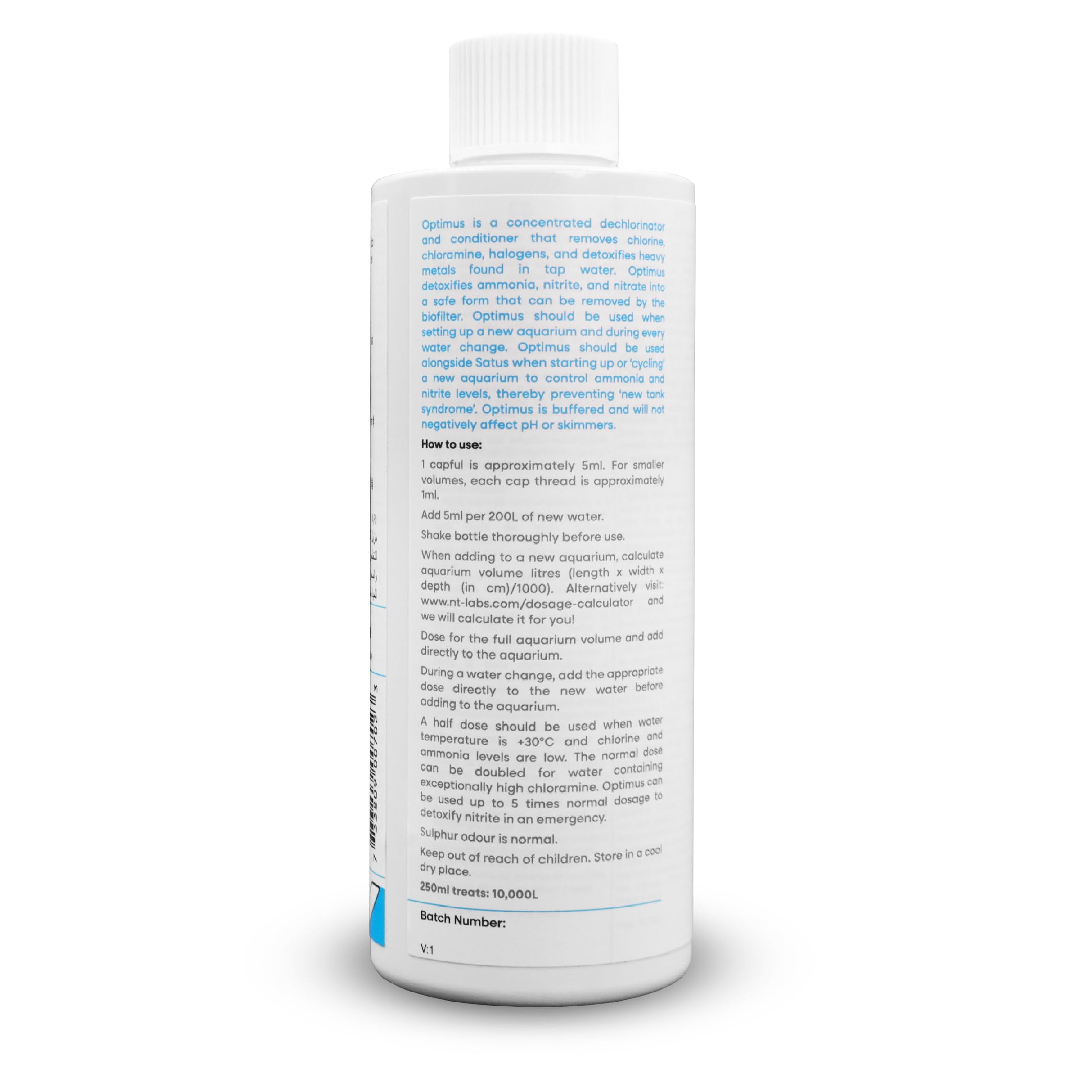 NT Labs Optimus, Detoxifies Ammonia, Nitrite, Nitrate, & Heavy Metals - Image 2