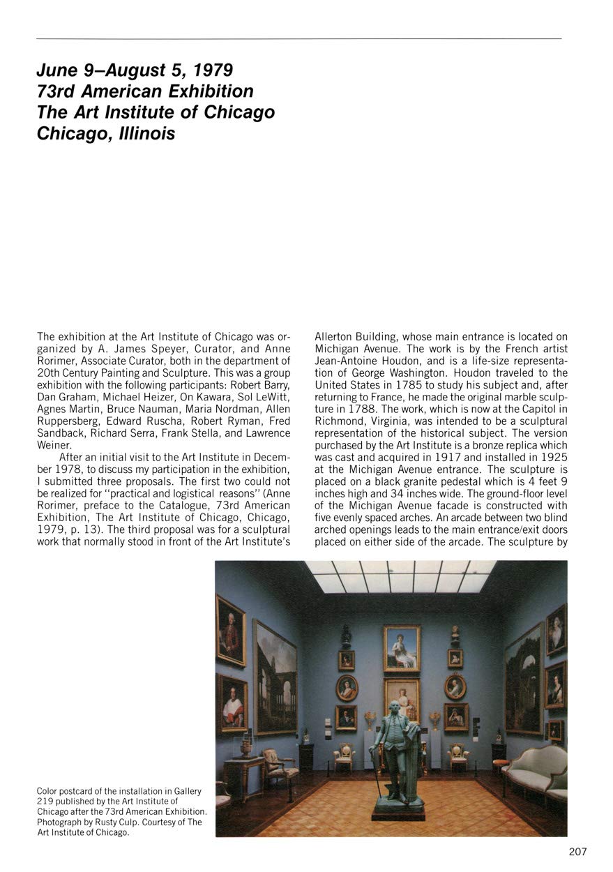 Michael Asher: Writings 1973-1983 on Works 1969-1979