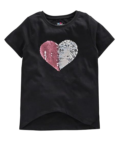 Ventra Girls Regular Fit Top (V153J11A-P_Black )
