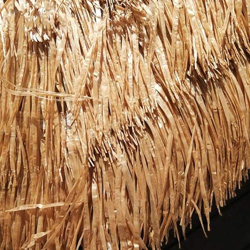 Miniatura 4 de LDJ - Sombrilla redonda para jardín, sombrilla hawaiana con techo de paja