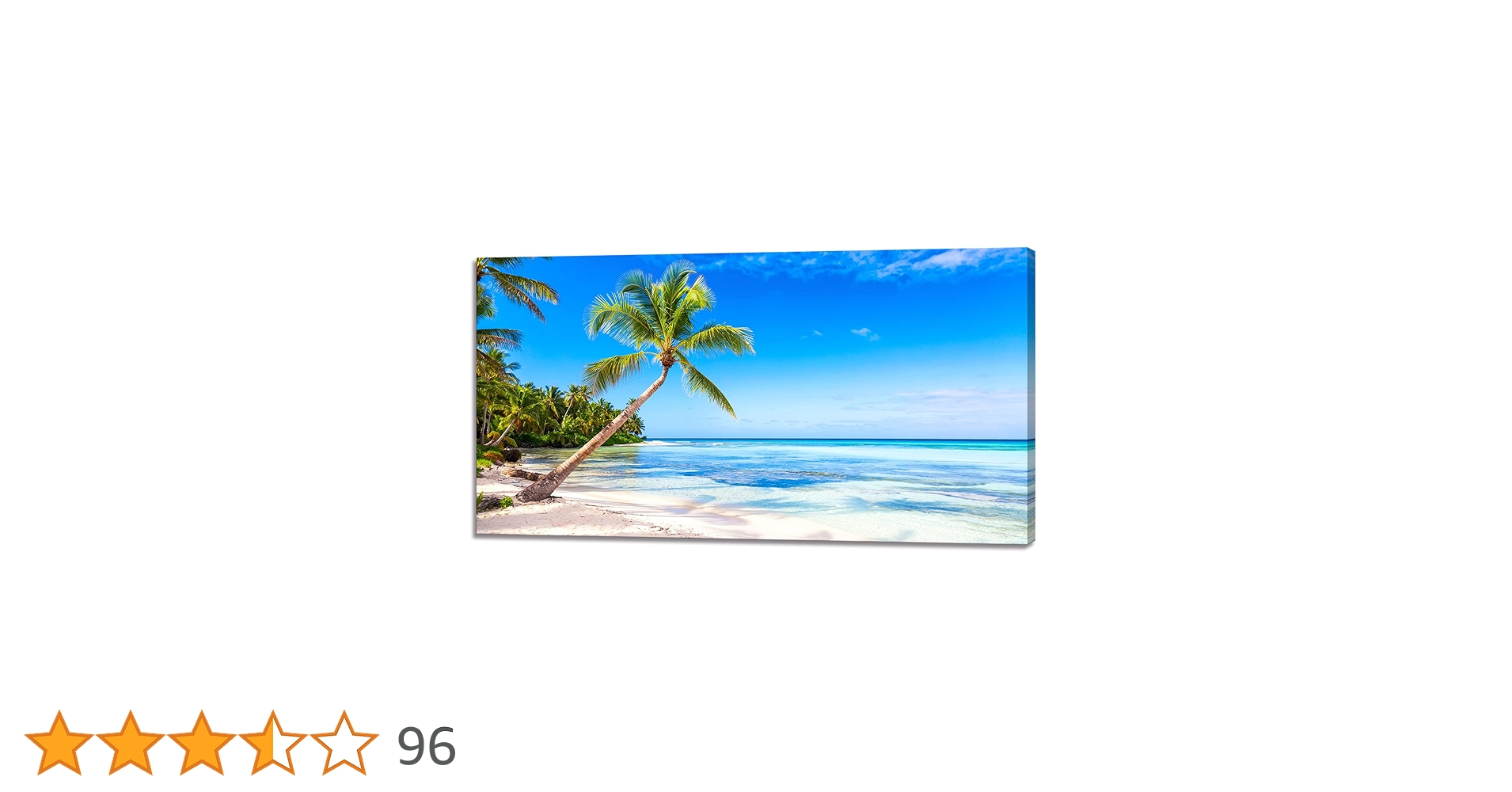 アクリル画　流木作品　海が見える窓　　　　　空と海とヤシの木の風景 アクリル画 流木作品 海が見える窓 空と海とヤシの木の風景