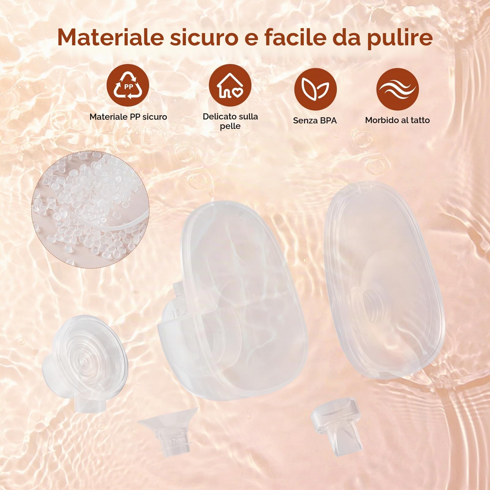 Tiralatte elettrico, tiralatte indossabile a mani libere con 4 modalità e 12 livelli, senza BPA, silenzioso, portatile e leggero con flangia da 17/19/21/24 mm, display LED intelligente