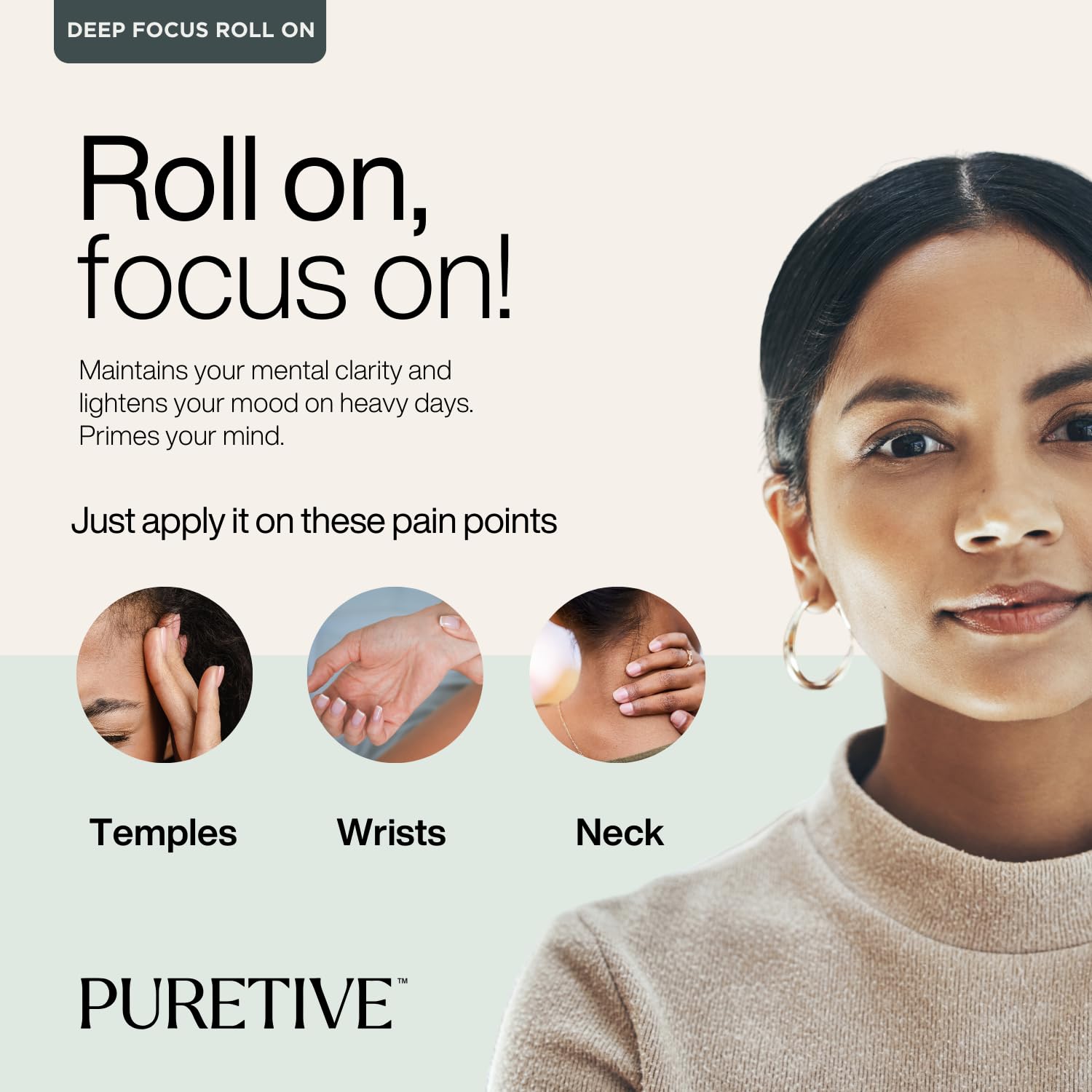 PURETIVE | Daily Calm on-the-go essential oil roll on kit | Destress - Relief from Stress | Deep Focus - Increase your focus | Sound Sleep - Promotes healthy sleep | 10ml each PURETIVE | Daily Calm on-the-go essential oil roll on kit | Destress - Relief from Stress | Deep Focus - Increase your focus | Sound Sleep - Promotes healthy sleep | 10ml each