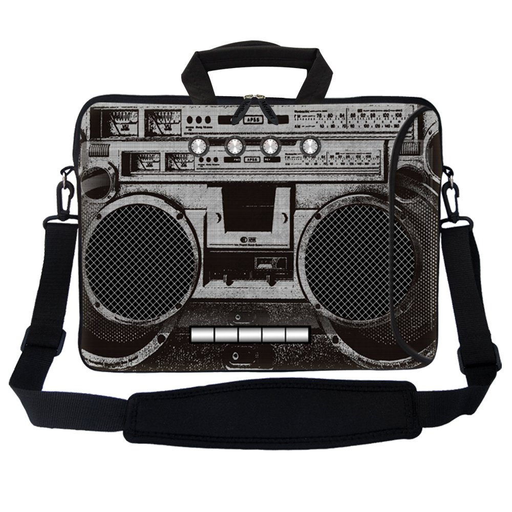 Meffort Inc15.6 Inch Water Resistant Neoprene Laptop Bag - Reinforced Zipper, Adjustable Strap, Fits 15" to 15.6" Laptops