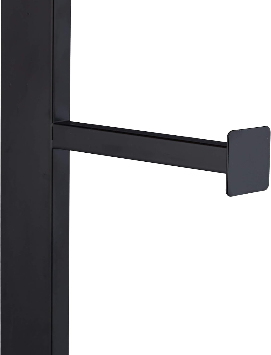 relaxdays Toilet Brush and Paper Holder, Modern Design, with Portable Holder, HLP 73 x 25 x 20 cm, Black, 1 Piece