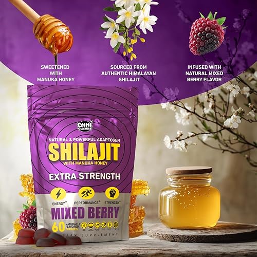 Miniatura 2 de OHHIGUMMIES Gomitas Pure Shilajit para hombres y mujeres, sin OMG, aptas para veganas, sin gluten, probadas en laboratorio, 100% naturales del