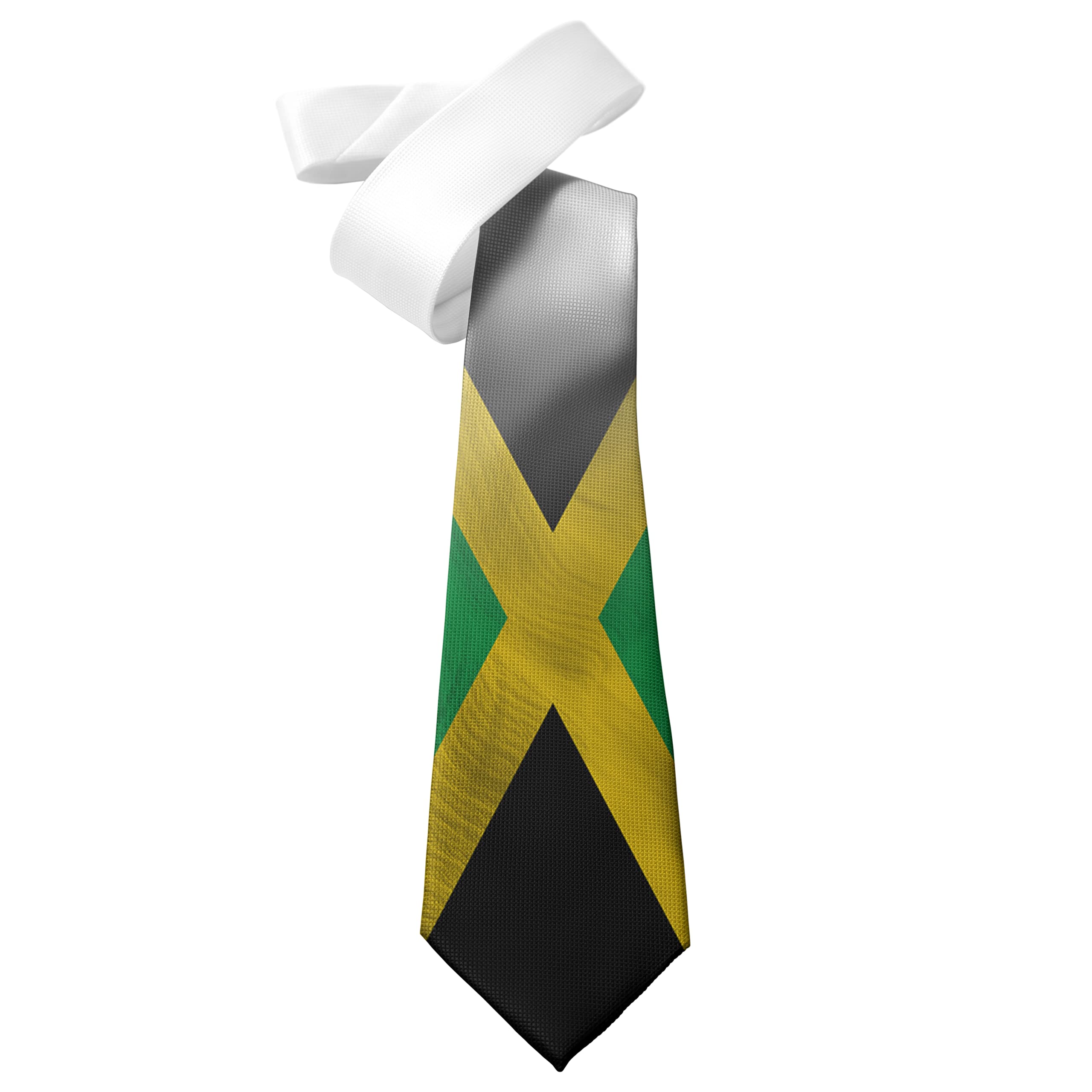 ShopQuality4U Jamaica Flag Cotton Sheet design Mens Printed Neck Tie - Polyester - Great Gift - Half Tie Print