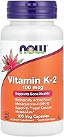 Vista 1 de NOW Foods Now Vitamina K-2, 100mcg - 100 cápsulas