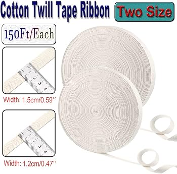 Baumwoll-Twillband 2,5 Cm X 45 M – Naturfarbenes Schrägband Zum Nähen, Basteln & Dekorieren