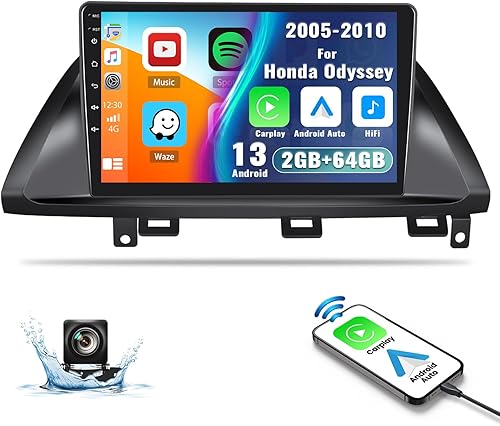 Radio estéreo para automóvil Honda Odyssey 2005-2010, pantalla táctil de 10.1 pulgadas, navegación GPS en el tablero, radio inalámbrica Apple
