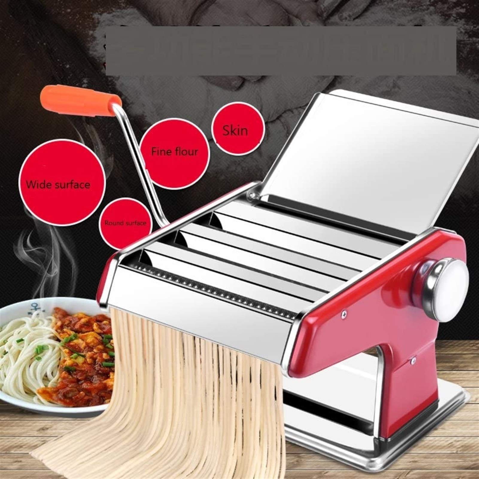 Amazon｜パスタメーカー、3 in 1 パスタマシン ステンレススチール、3