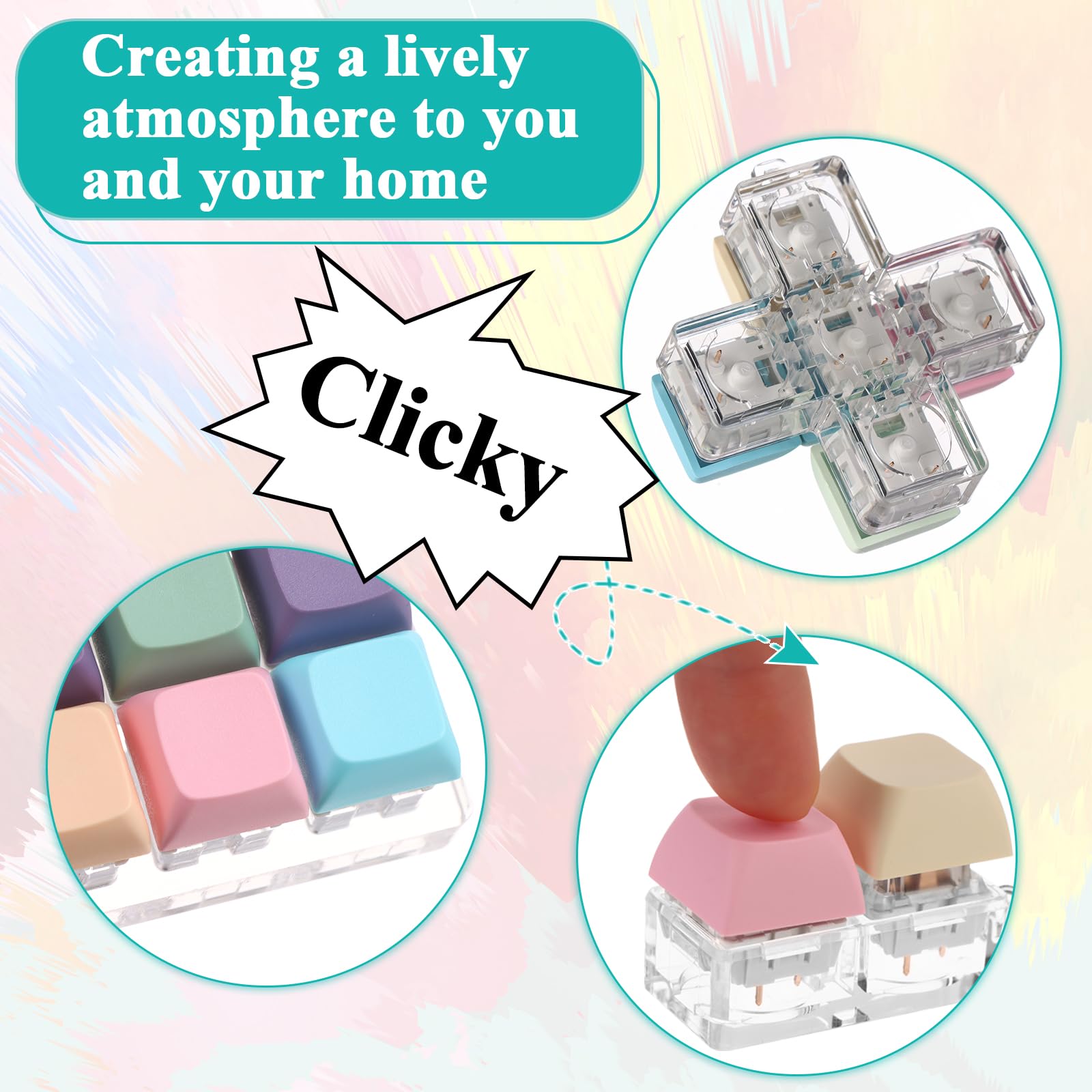 Amazon | キーボードフィジェットトイキーボードフィジェットキー