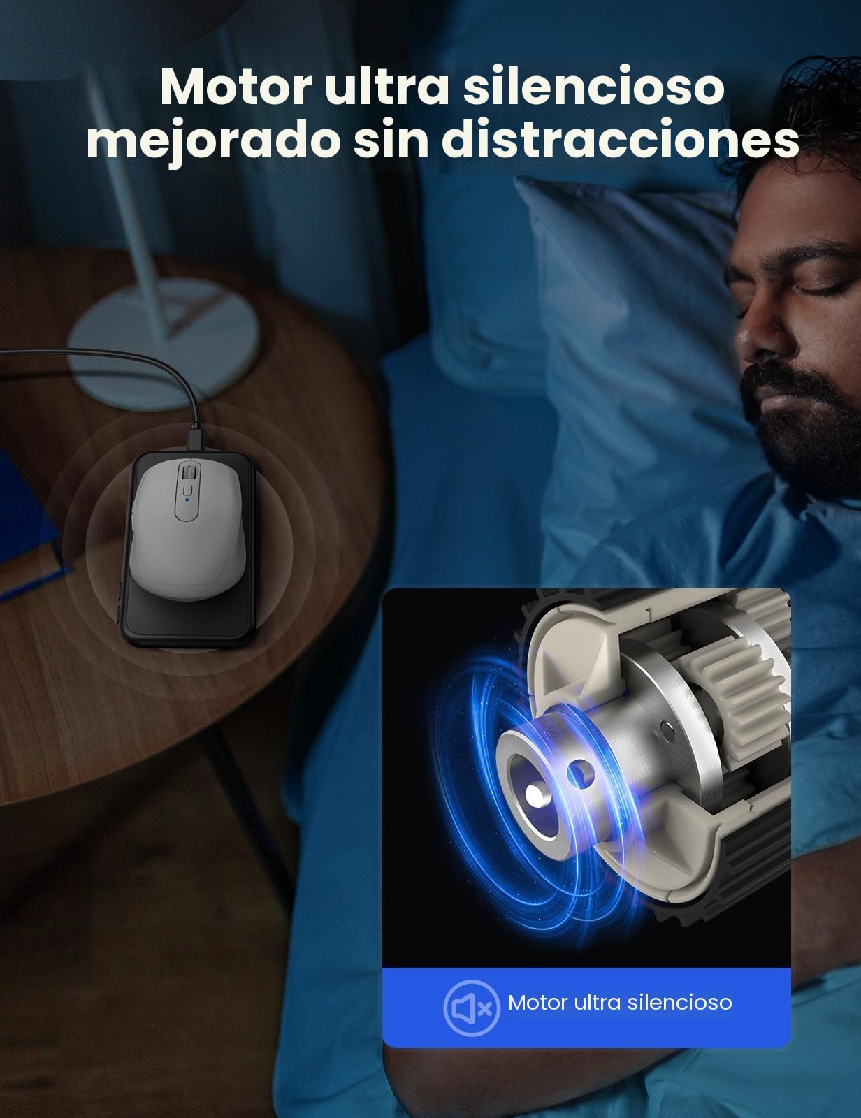【Ultrafino y silencioso】Jiggler del ratón indetectable, dispositivo de movimiento del ratón con interruptor de encendido/apagado, agitador de ratón con movimiento aleatorio sin necesidad de drivers