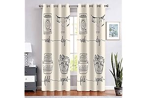 Curtains for Laundry Rooms - BSPPTI Washable Laundry Room Curtains, 42"x84", Set of 2