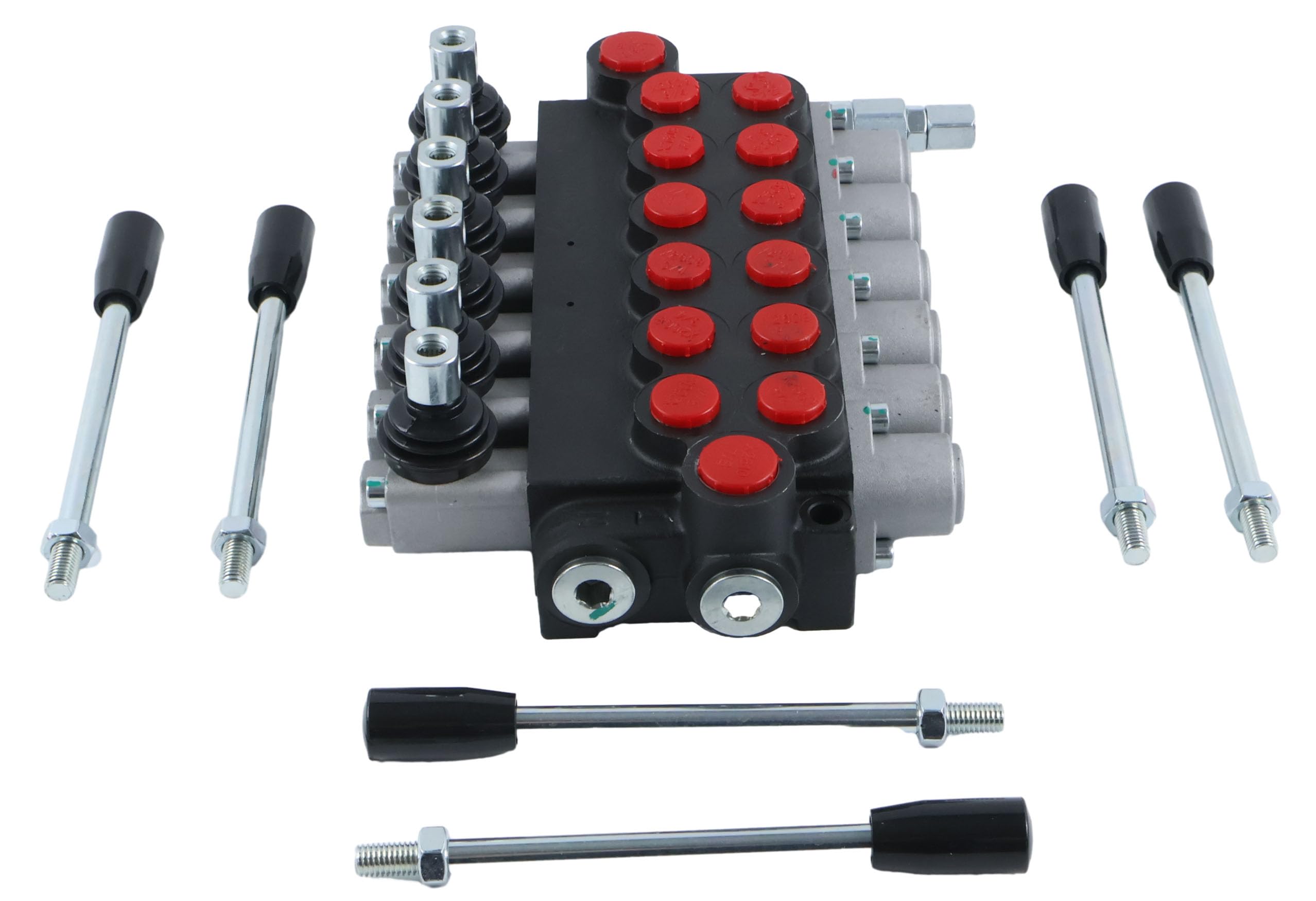 Vanne de commande directionnelle hydraulique 6 bobines Solarhome en fonte haute résistance