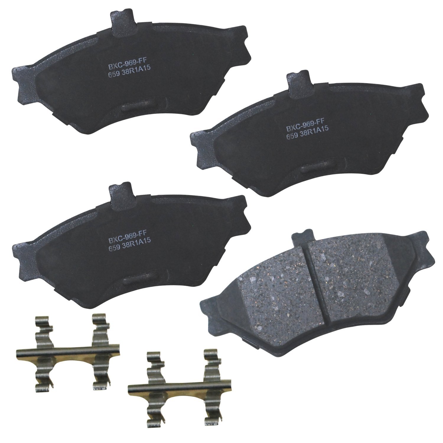 Bendix Premium SBC659 Ceramic Front Brake Pads for Ford Crown Victoria 1997-1995, Grand Marquis 1997-1995, Lincoln Town Car 1997-1995, Mercury Grand Marquis 1997-1995