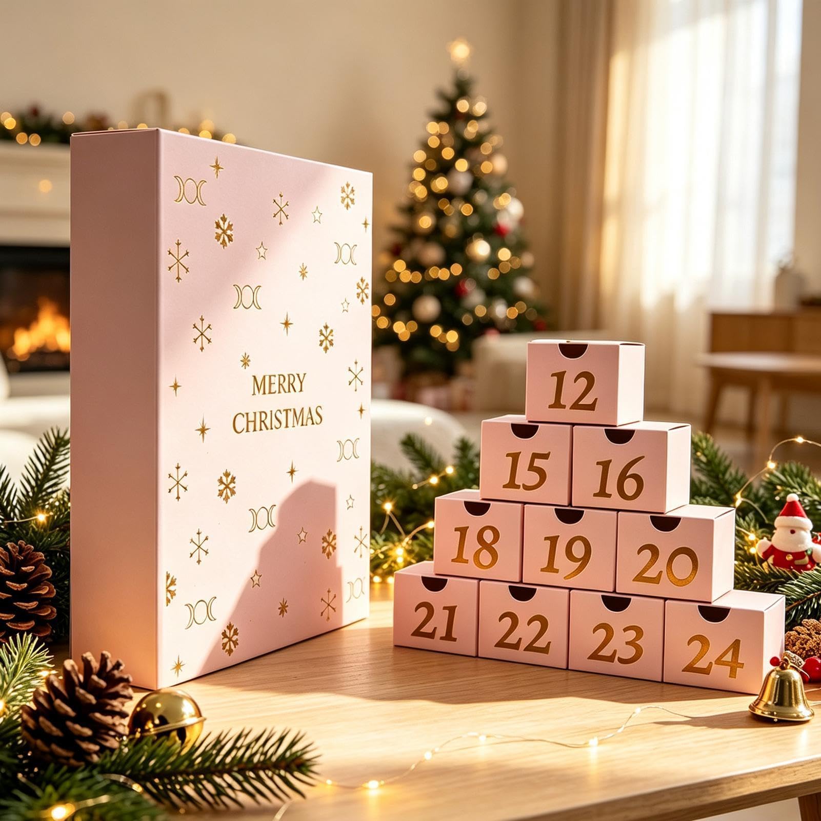 Calendario Conto Alla Rovescia Di Natale 24 Giorni Fai Da Te Riutilizzabili