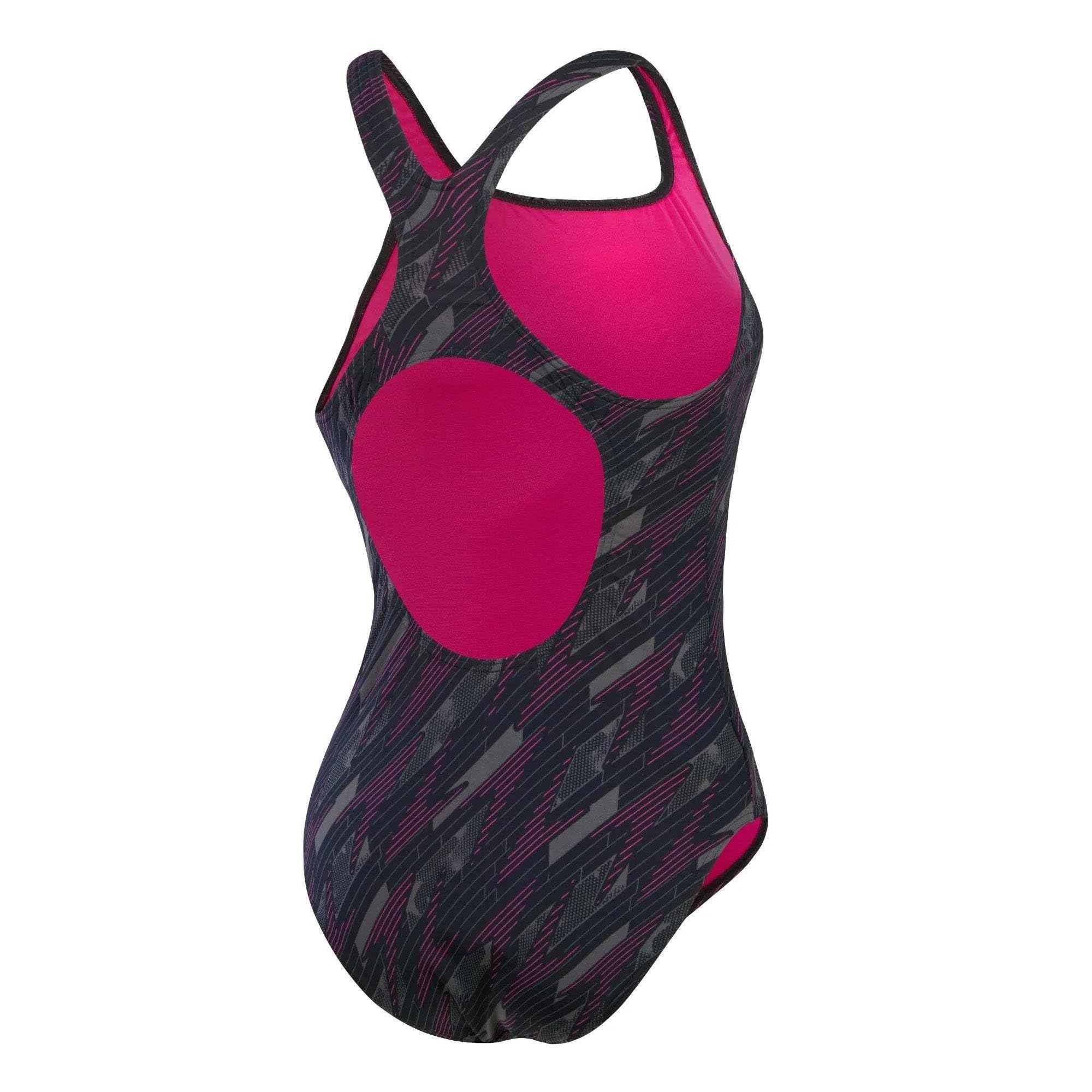 Speedo Medalist Maillot de Bain Femme Logo Allover