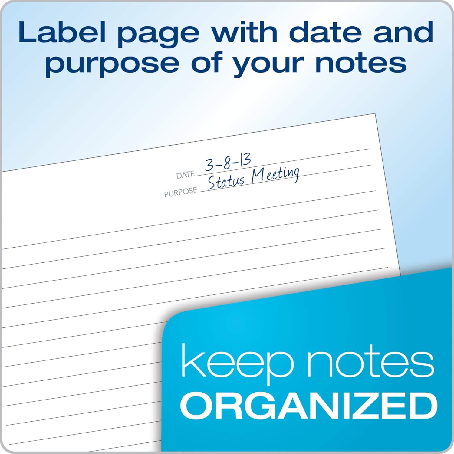 Oxford FocusNotes Note Taking System Filler Paper, 8.5 x 11 Inch, 3-Hole Punched, White, 100 Sheets (62354) : Legal Ruled Writing Pads : Office Products