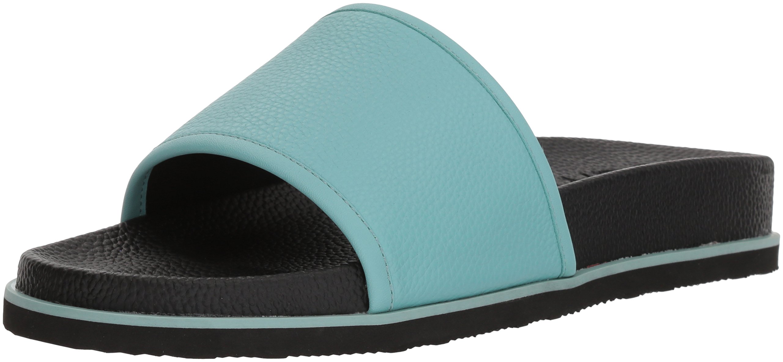 Calvin Klein Mens Mackee Tumbled Brushed Smth Slide Sandal Cadet