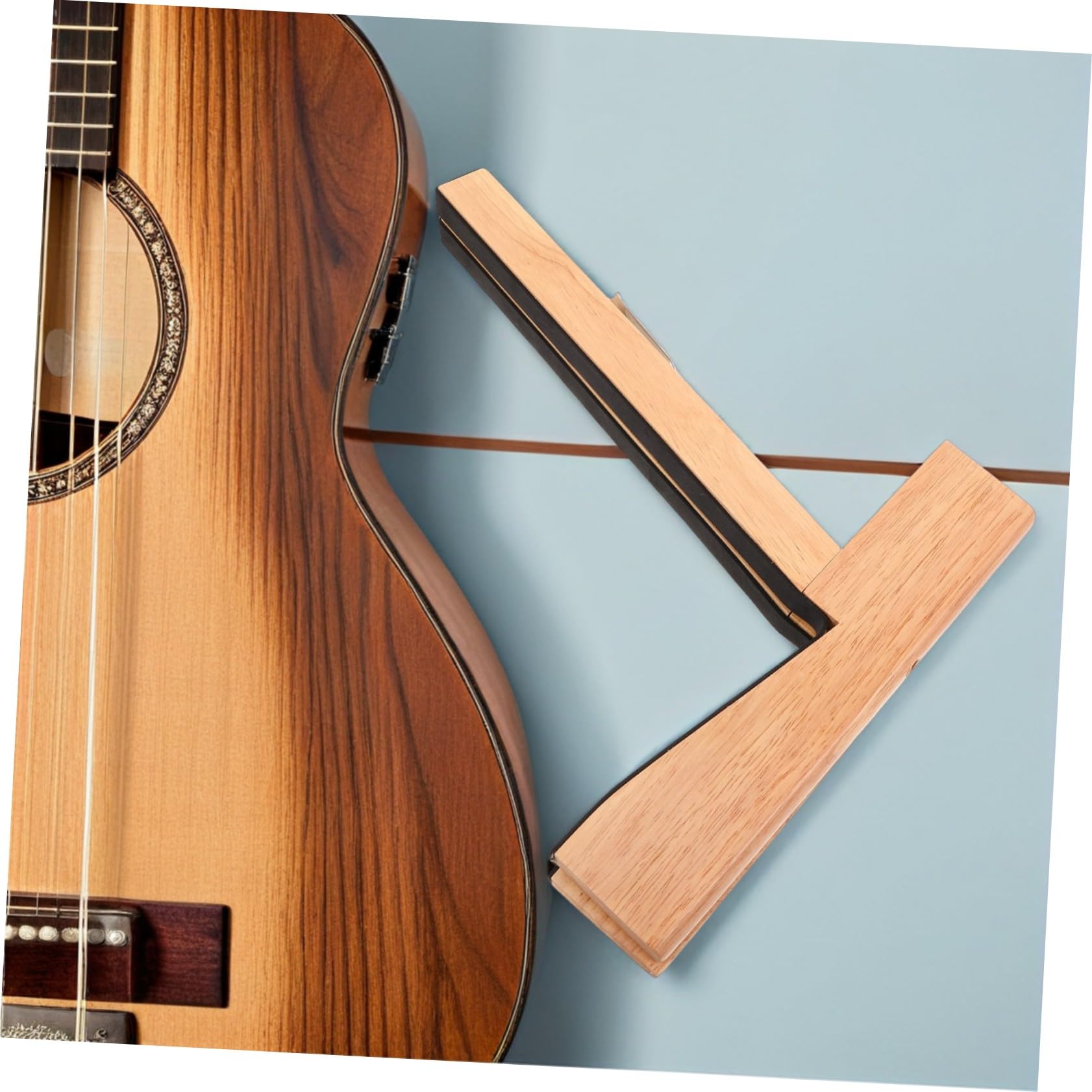 Ipetboom Stojący Stojak Na Instrumenty Muzyczne Koncerty Drewno Do Gitar Akustycznych Stabilnych W Podróży Stabilnych W Pionie Lekkich I Wytrzymałych Podczas Podróży