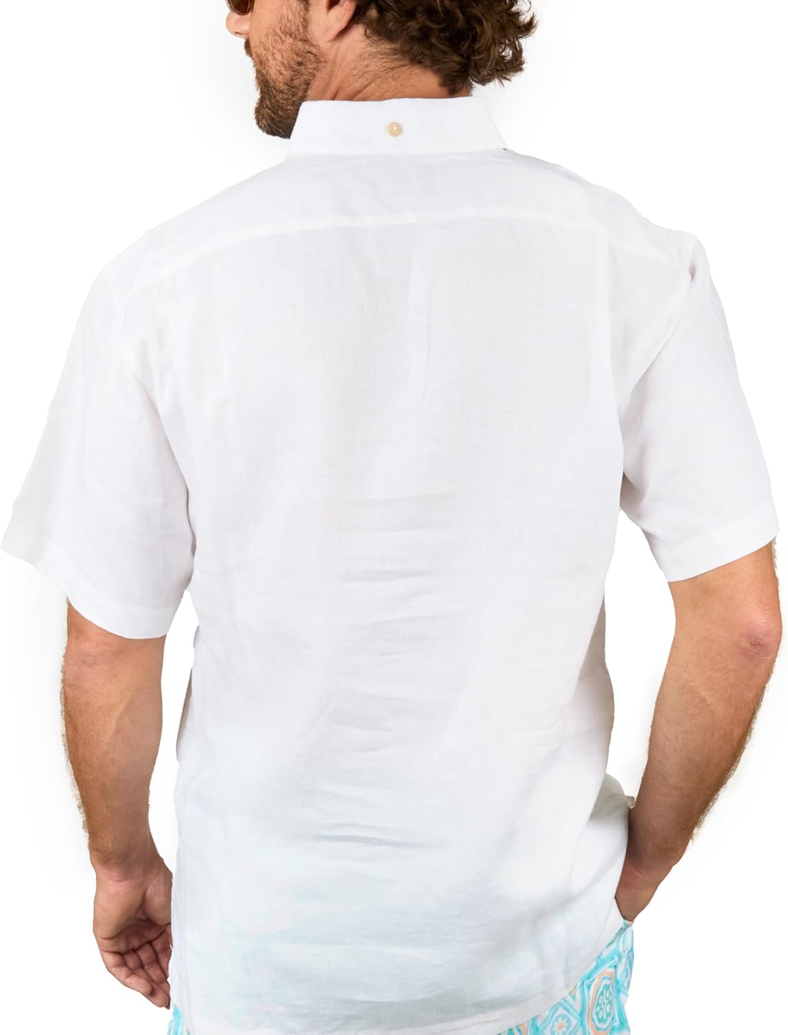 Kenny Flowers - The Casa Blanca - Premium Linen Men's Shirt- Regular Fit, White