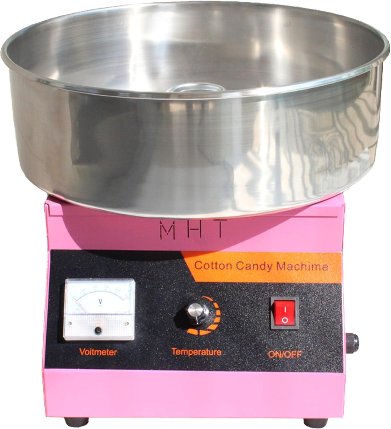 Pink 1000W Electric Commercial Cotton Candy Machine, Candy Floss Maker Perfect for Home, Carnival, Kids Birthday, Family Party