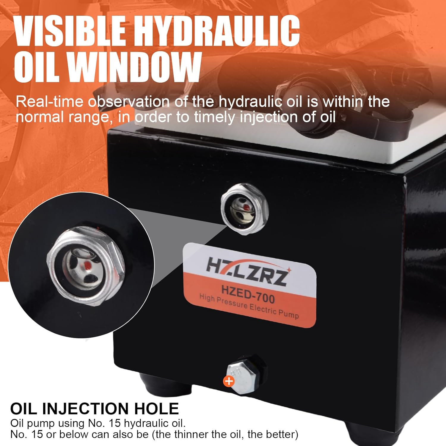 HZLZRZ Two Way Electric Hydraulic Pump Power Pack Unit 2 Stage Double Acting 110v/120V 10k psi (1st Stage/290 Psi, 2nd Stage/10,000 Psi),Two Way Mini